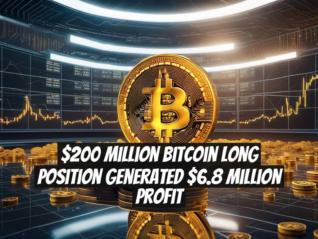 $200 Million Bitcoin Long Position Generated $6.8 Million Profit