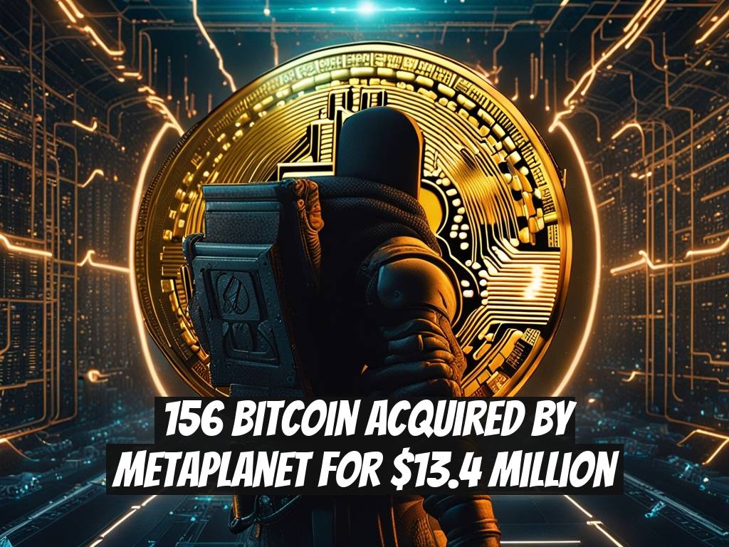 156 Bitcoin Acquired by Metaplanet for $13.4 Million