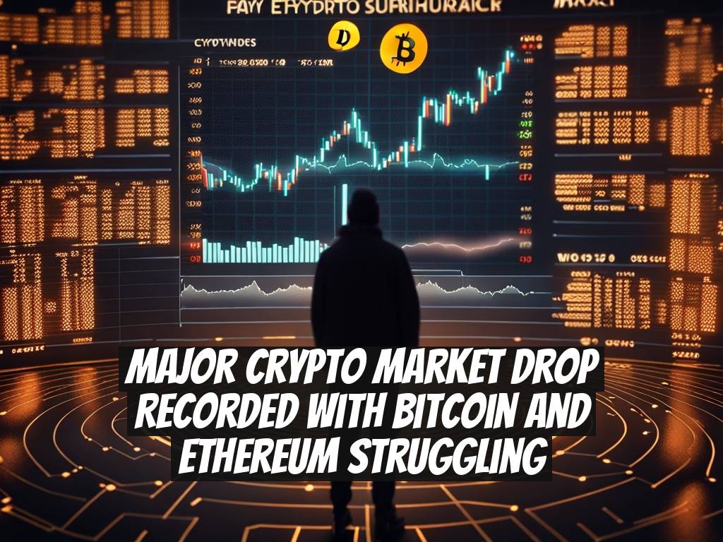 Major Crypto Market Drop Recorded with Bitcoin and Ethereum Struggling