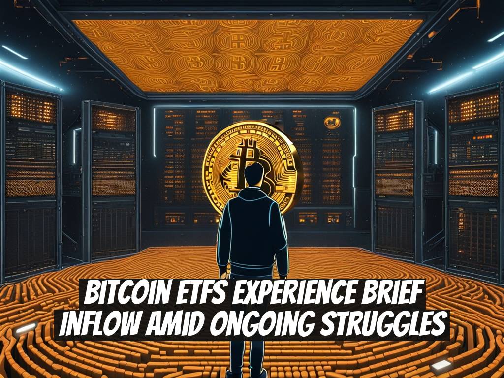 Bitcoin ETFs Experience Brief Inflow Amid Ongoing Struggles