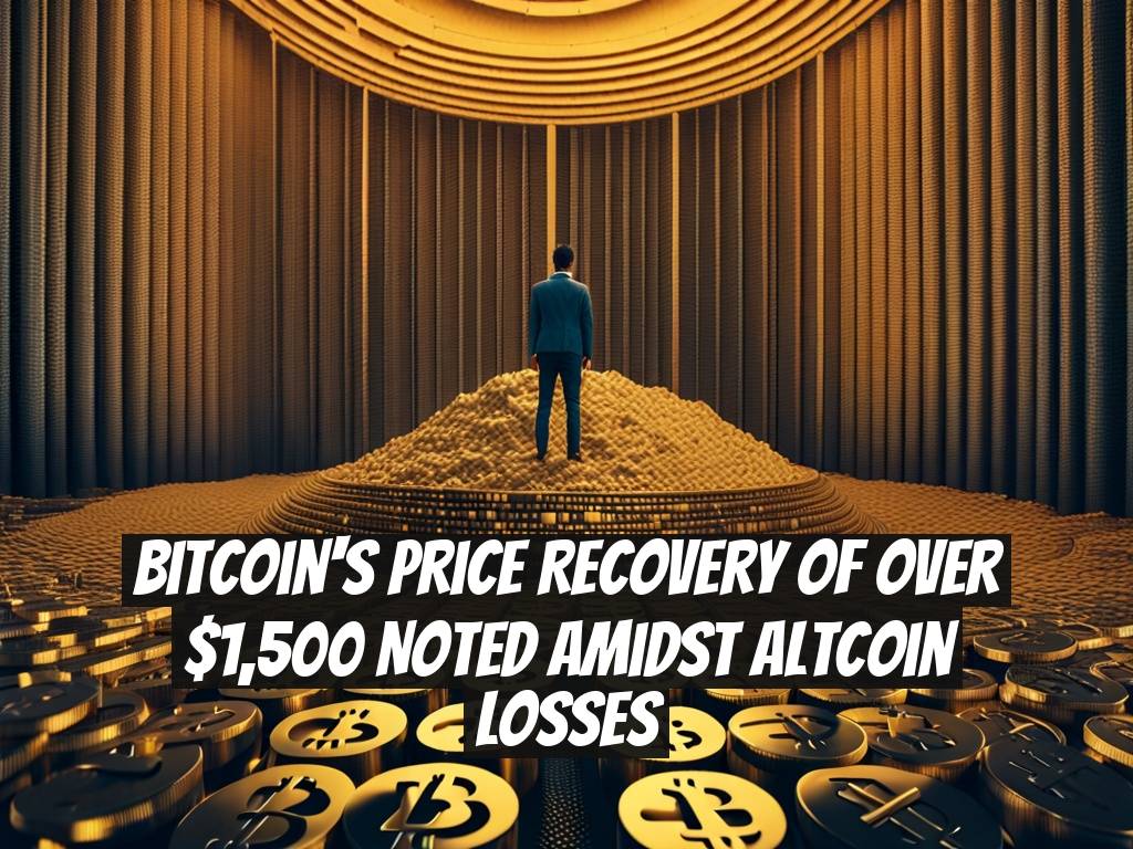 Bitcoin's Price Recovery of Over $1,500 Noted Amidst Altcoin Losses