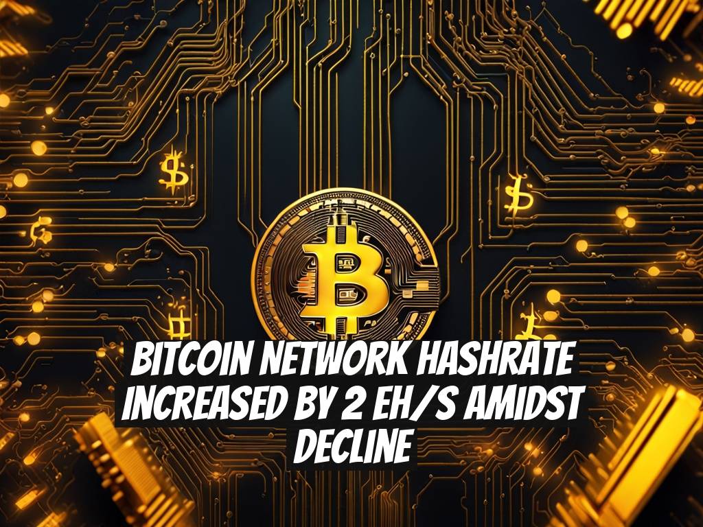 Bitcoin Network Hashrate Increased by 2 EH/s Amidst Decline