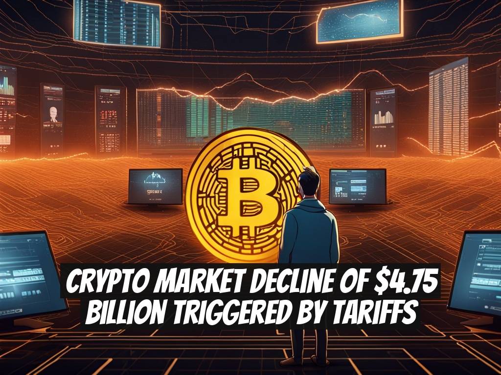 Crypto Market Decline of $4.75 Billion Triggered by Tariffs