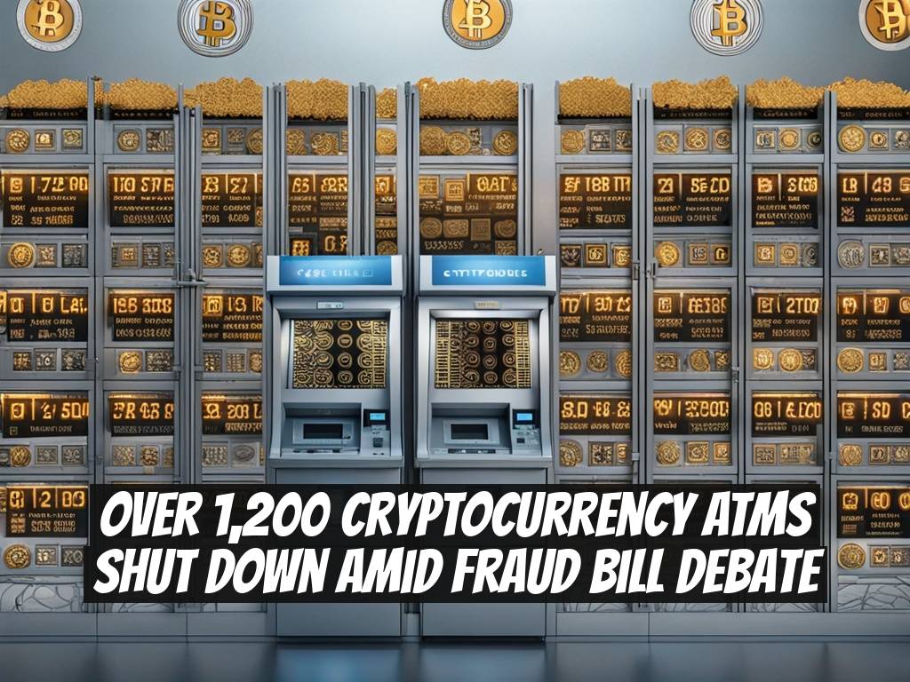 Over 1,200 Cryptocurrency ATMs Shut Down Amid Fraud Bill Debate