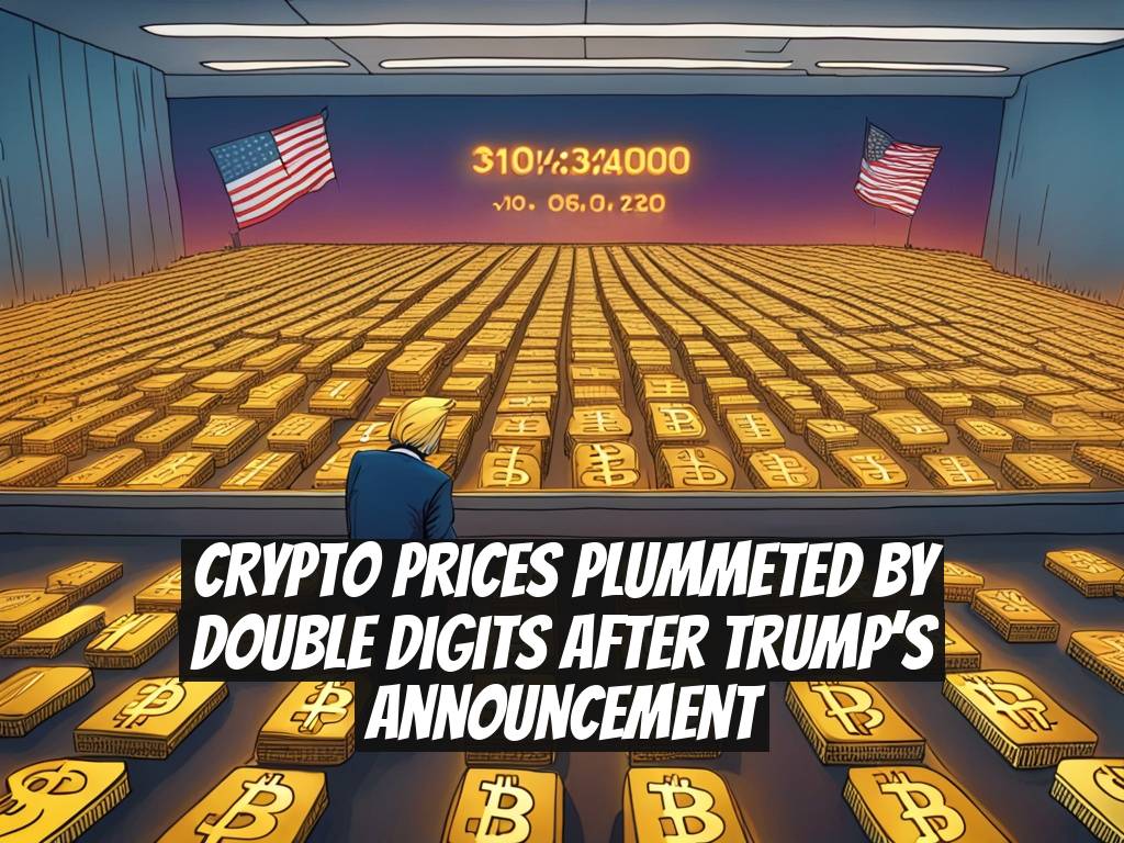 Crypto Prices Plummeted by Double Digits After Trump’s Announcement