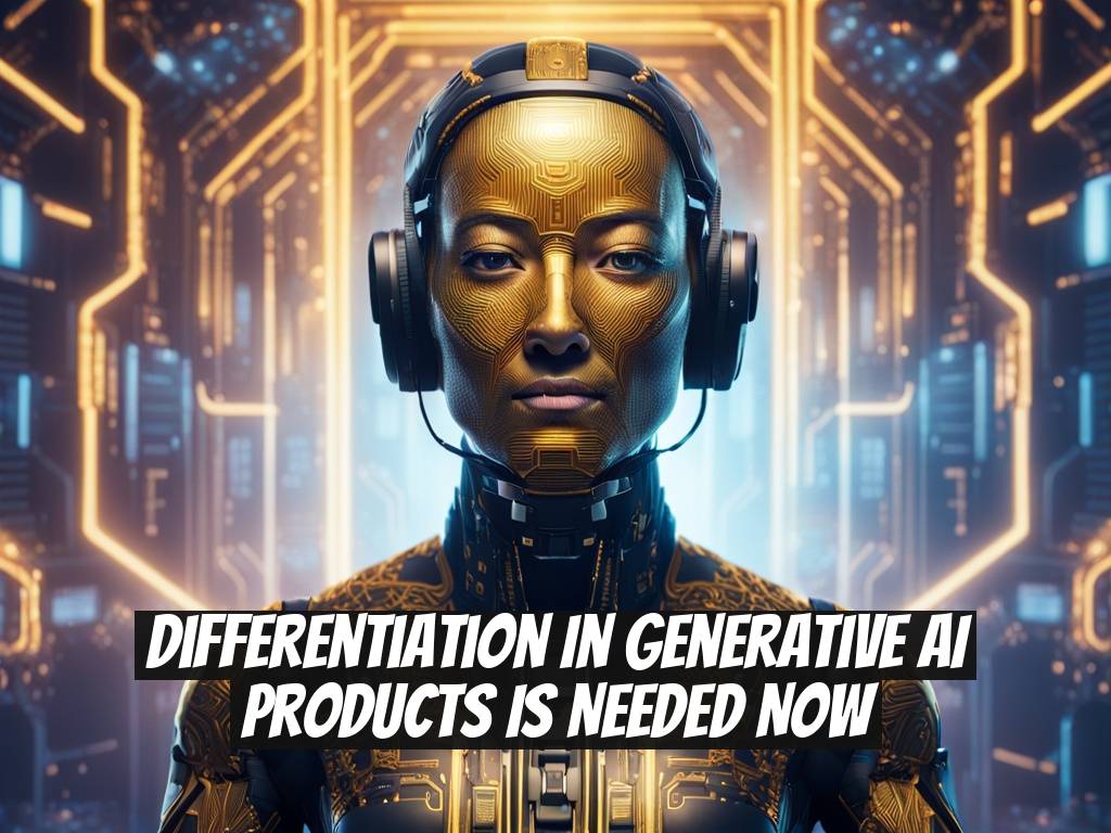 Differentiation in Generative AI Products is Needed Now