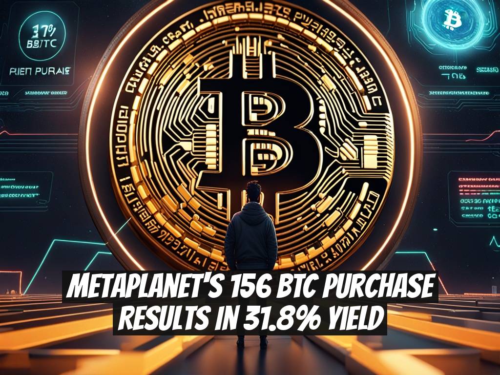 Metaplanet's 156 BTC Purchase Results in 31.8% Yield
