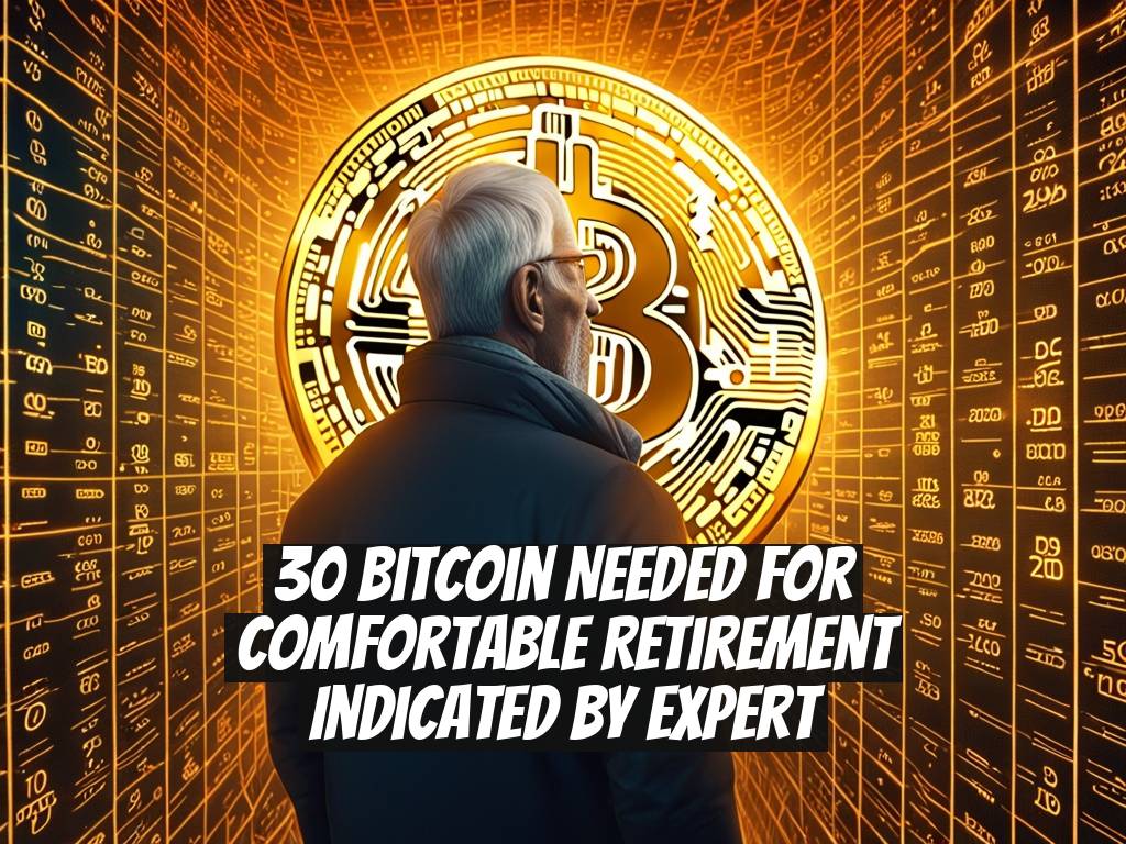 30 Bitcoin Needed for Comfortable Retirement Indicated by Expert