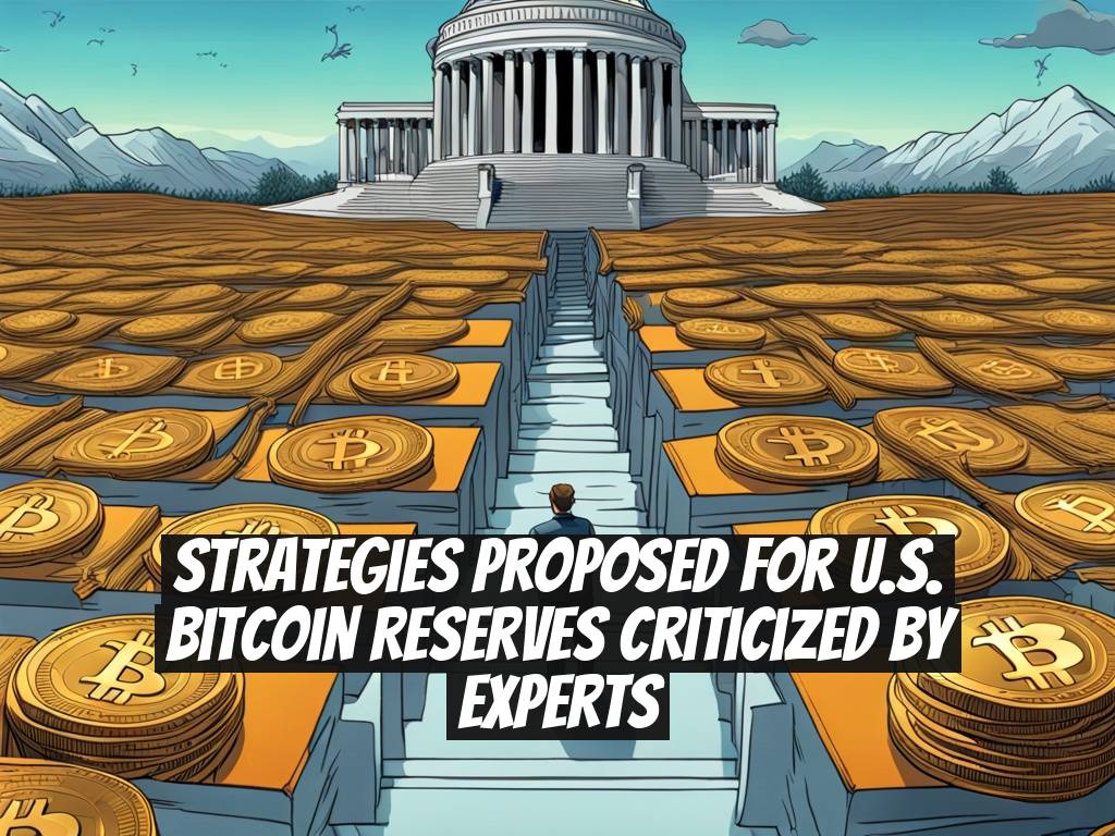 Strategies Proposed for U.S. Bitcoin Reserves Criticized by Experts