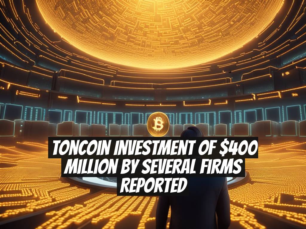 Toncoin investment of $400 million by several firms reported