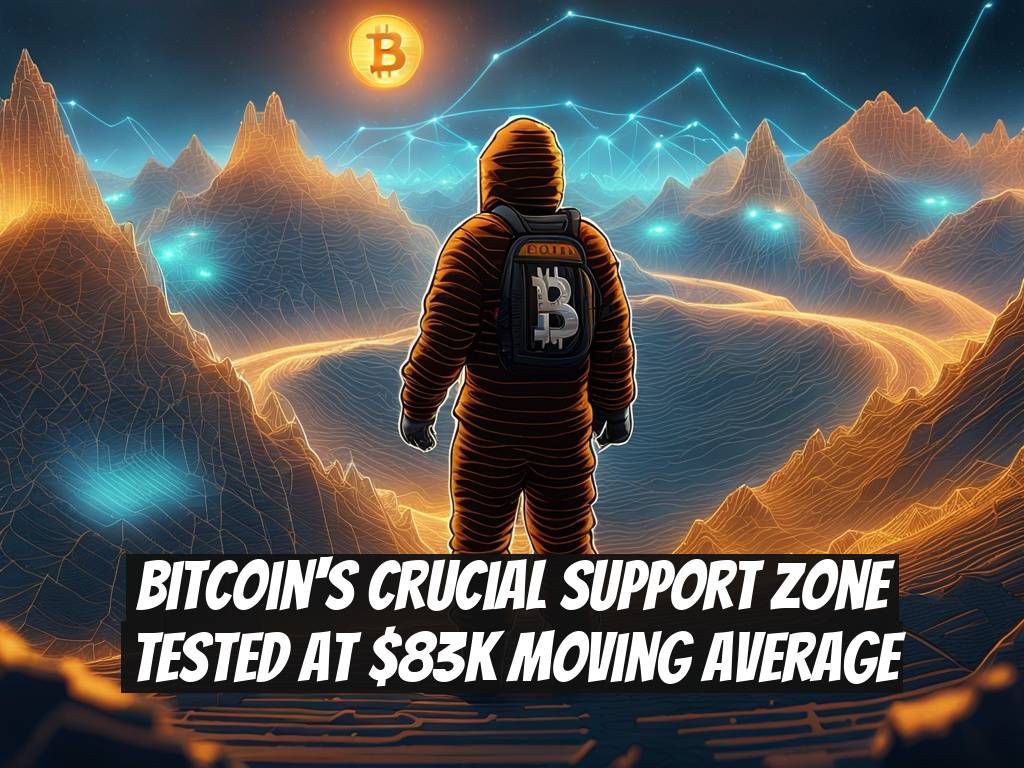 Bitcoin's Crucial Support Zone Tested at $83K Moving Average
