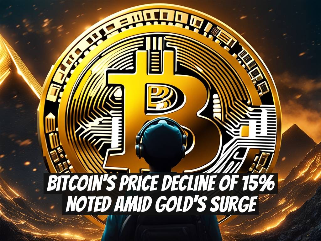 Bitcoin's Price Decline of 15% Noted Amid Gold's Surge