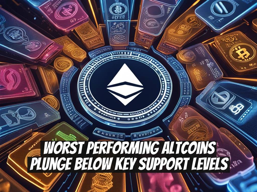 Worst Performing Altcoins Plunge Below Key Support Levels