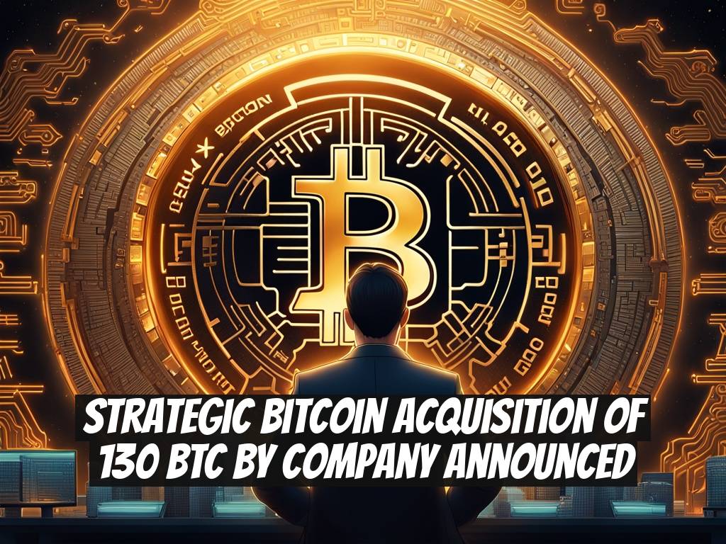 Strategic Bitcoin Acquisition of 130 BTC by Company Announced