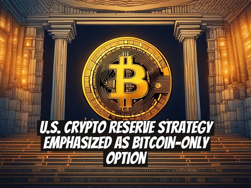 U.S. Crypto Reserve Strategy Emphasized as Bitcoin-Only Option