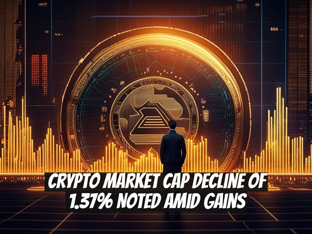 Crypto Market Cap Decline of 1.37% Noted Amid Gains