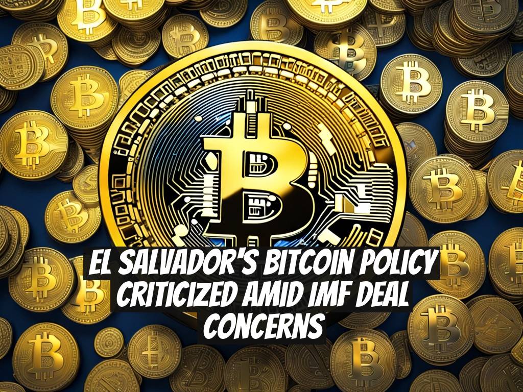 El Salvador's Bitcoin Policy Criticized Amid IMF Deal Concerns