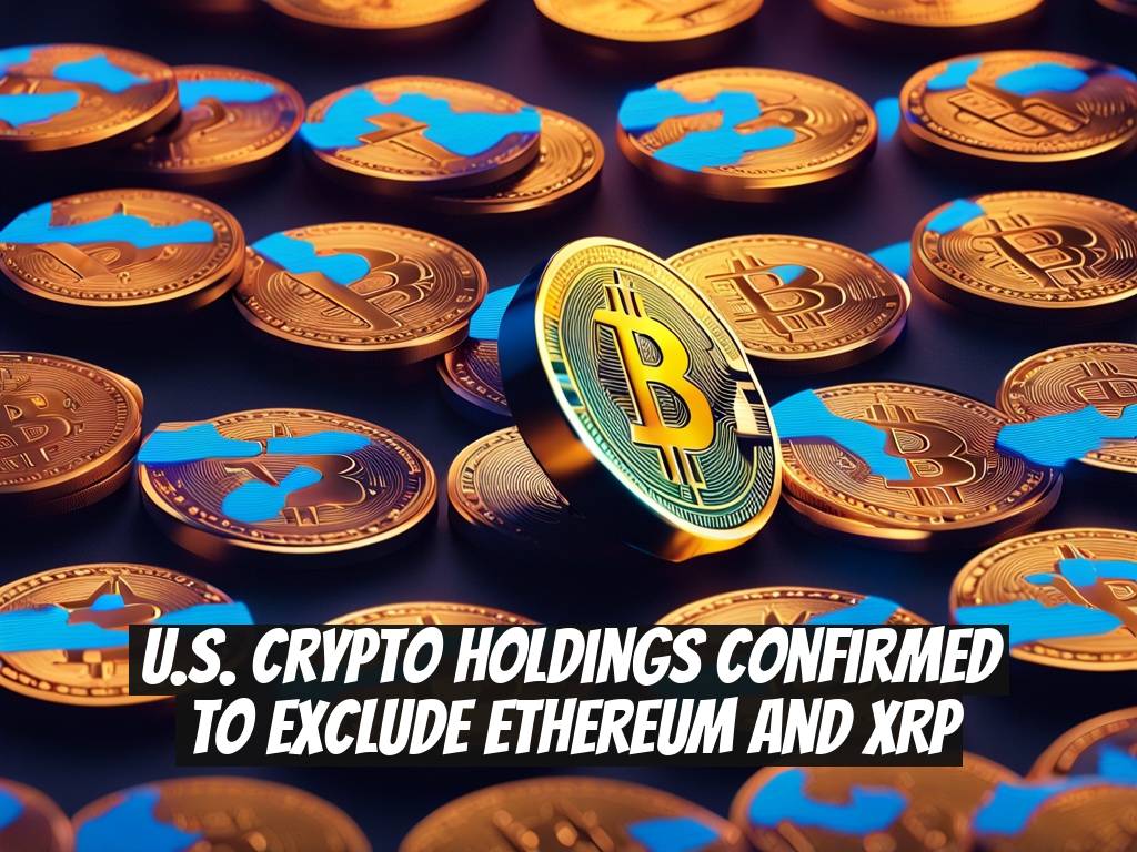 U.S. Crypto Holdings Confirmed to Exclude Ethereum and XRP