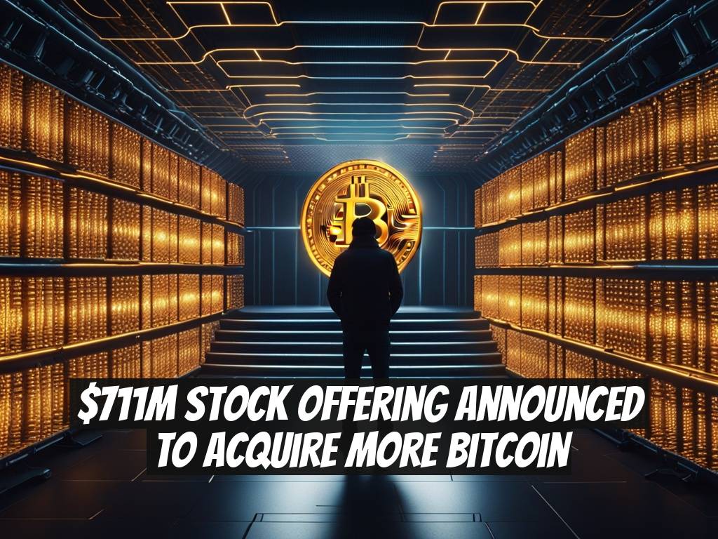 $711M Stock Offering Announced to Acquire More Bitcoin