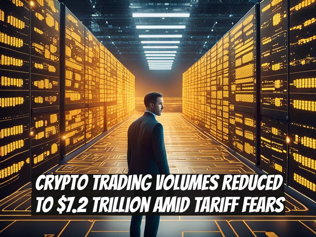 Crypto Trading Volumes Reduced to $7.2 Trillion Amid Tariff Fears