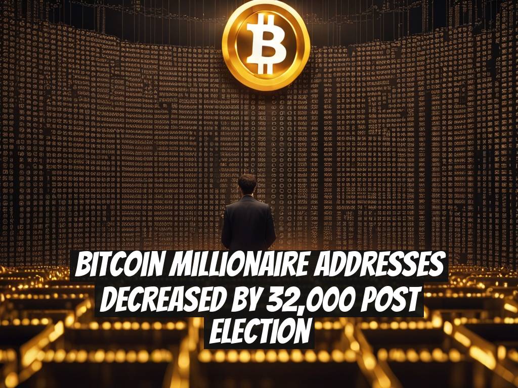 Bitcoin Millionaire Addresses Decreased by 32,000 Post Election