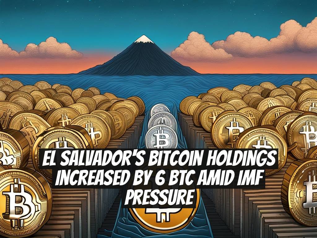 El Salvador's Bitcoin Holdings Increased by 6 BTC Amid IMF Pressure