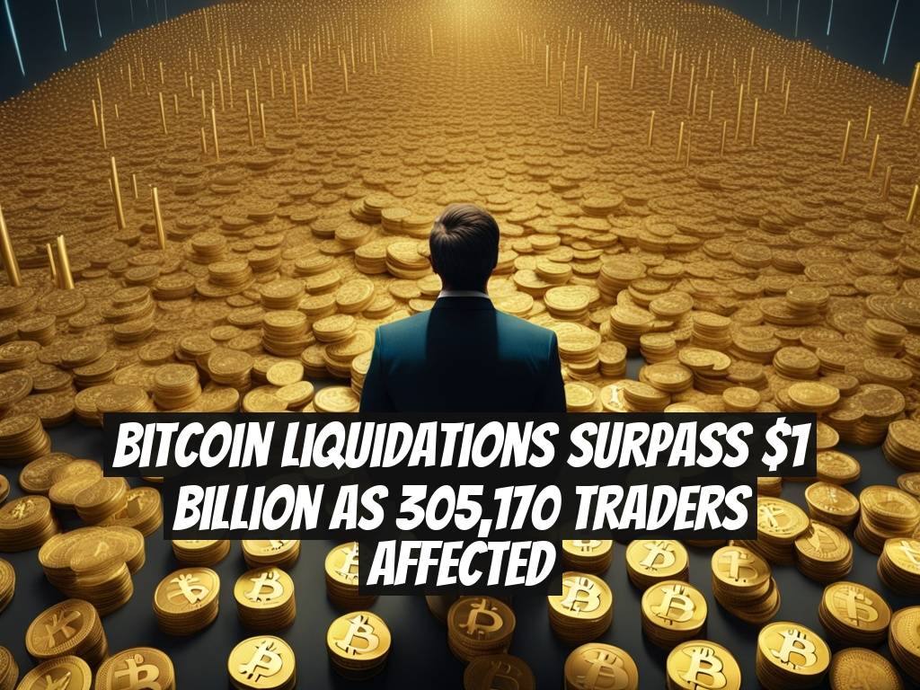 Bitcoin Liquidations Surpass $1 Billion as 305,170 Traders Affected