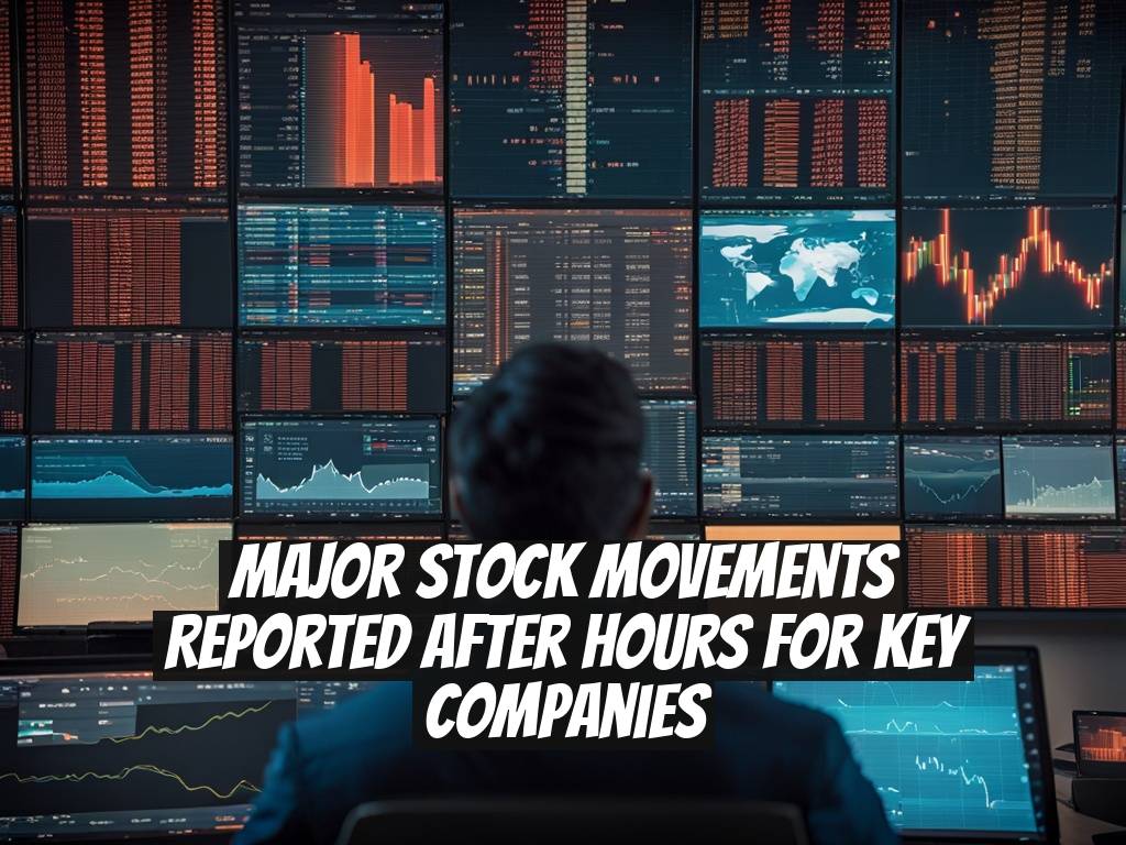 Major Stock Movements Reported After Hours for Key Companies
