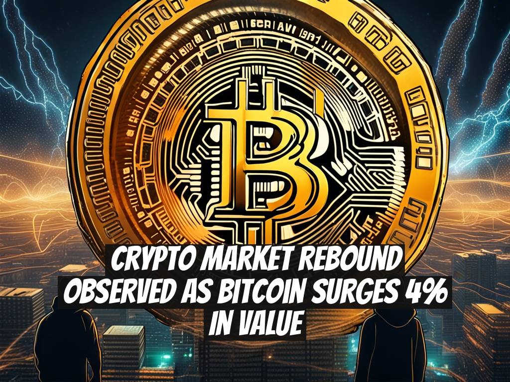 Crypto Market Rebound Observed as Bitcoin Surges 4% in Value