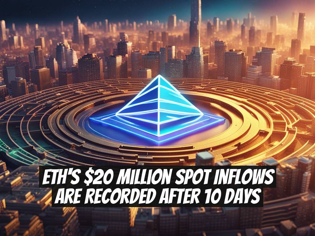 ETH's $20 Million Spot Inflows Are Recorded After 10 Days