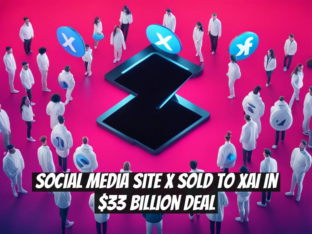 Social Media Site X Sold to xAI in $33 Billion Deal