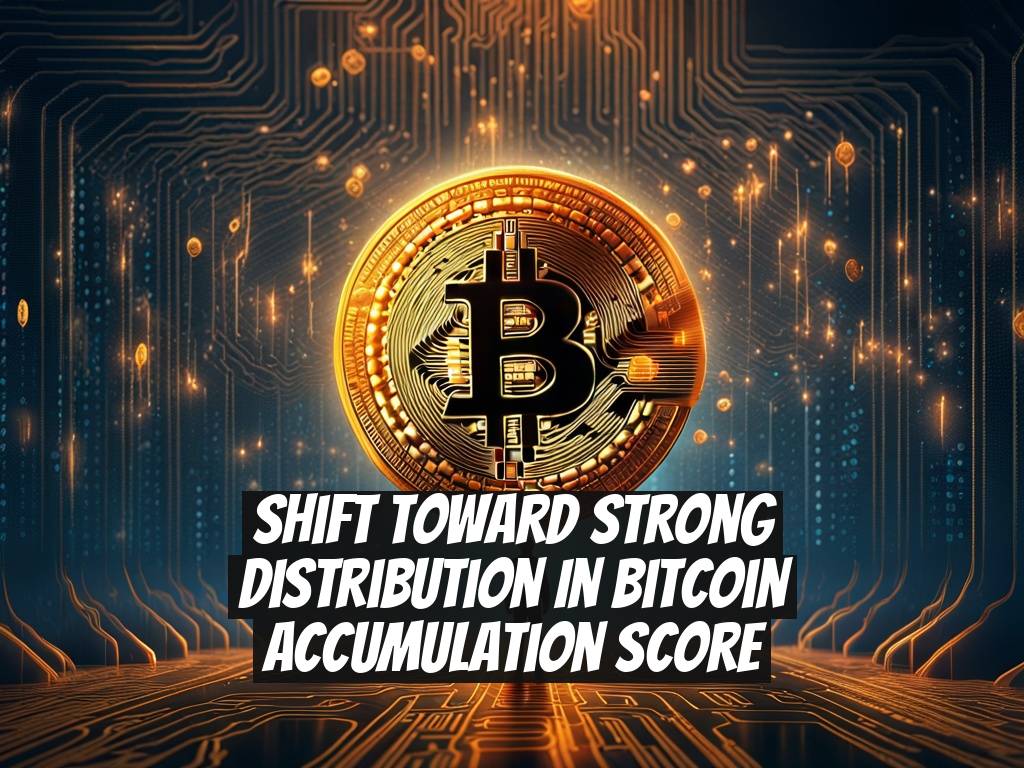 Shift Toward Strong Distribution in Bitcoin Accumulation Score