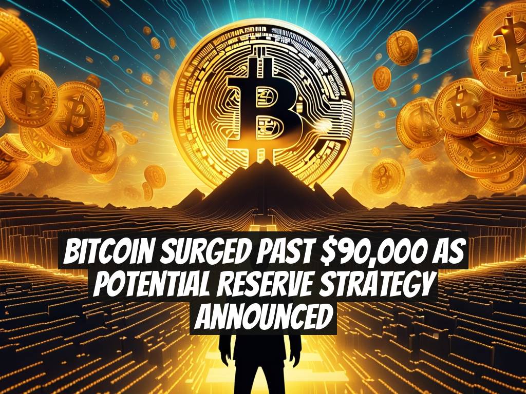 Bitcoin Surged Past $90,000 as Potential Reserve Strategy Announced