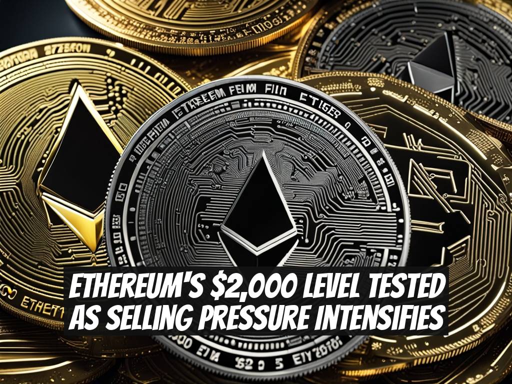 Ethereum's $2,000 Level Tested as Selling Pressure Intensifies