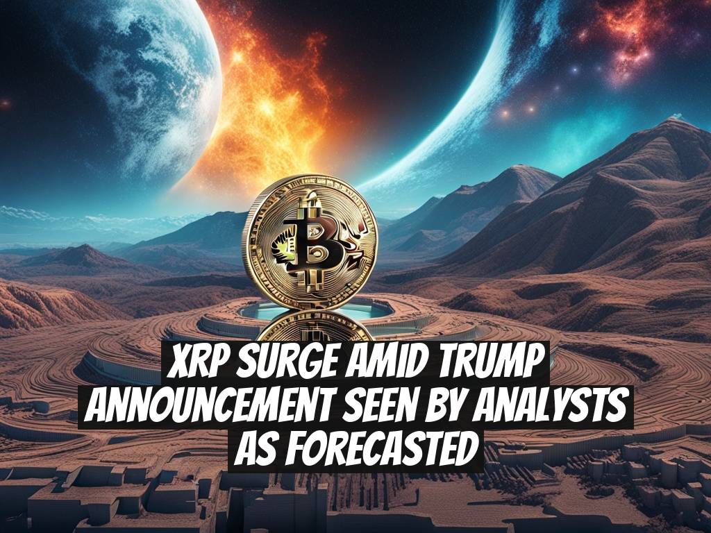 XRP Surge Amid Trump Announcement Seen by Analysts as Forecasted
