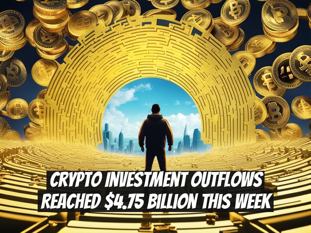 Crypto Investment Outflows Reached $4.75 Billion This Week