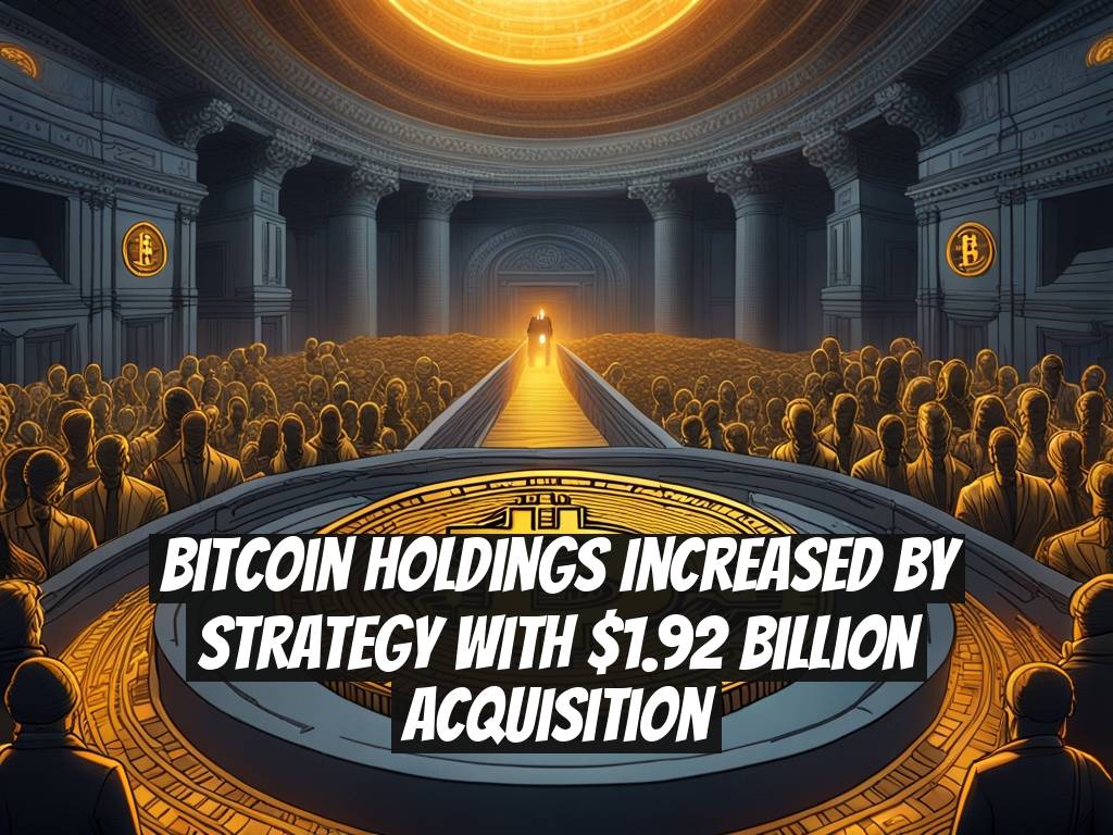 Bitcoin Holdings Increased By Strategy With $1.92 Billion Acquisition