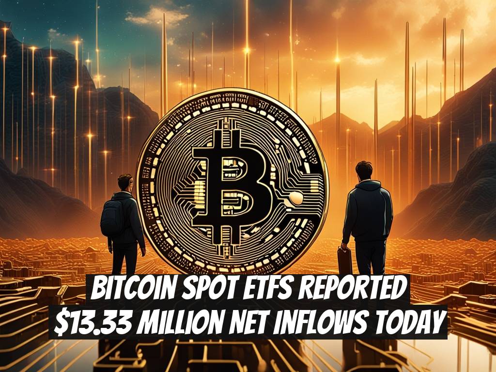 Bitcoin Spot ETFs Reported $13.33 Million Net Inflows Today