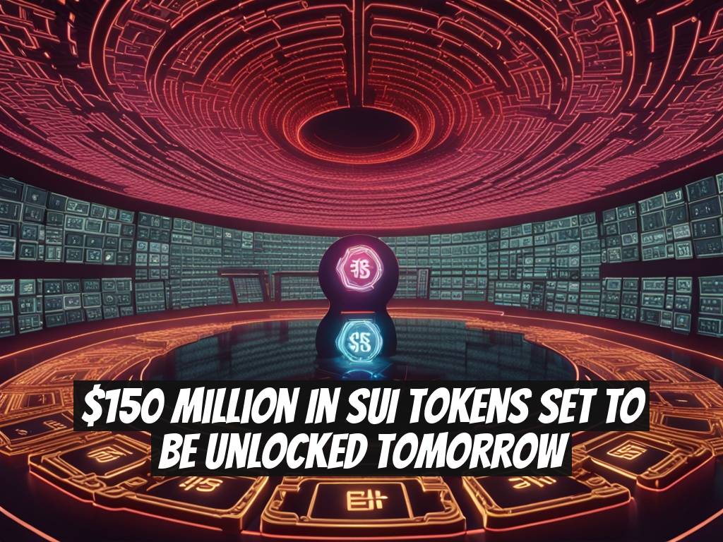 $150 million in SUI tokens set to be unlocked tomorrow
