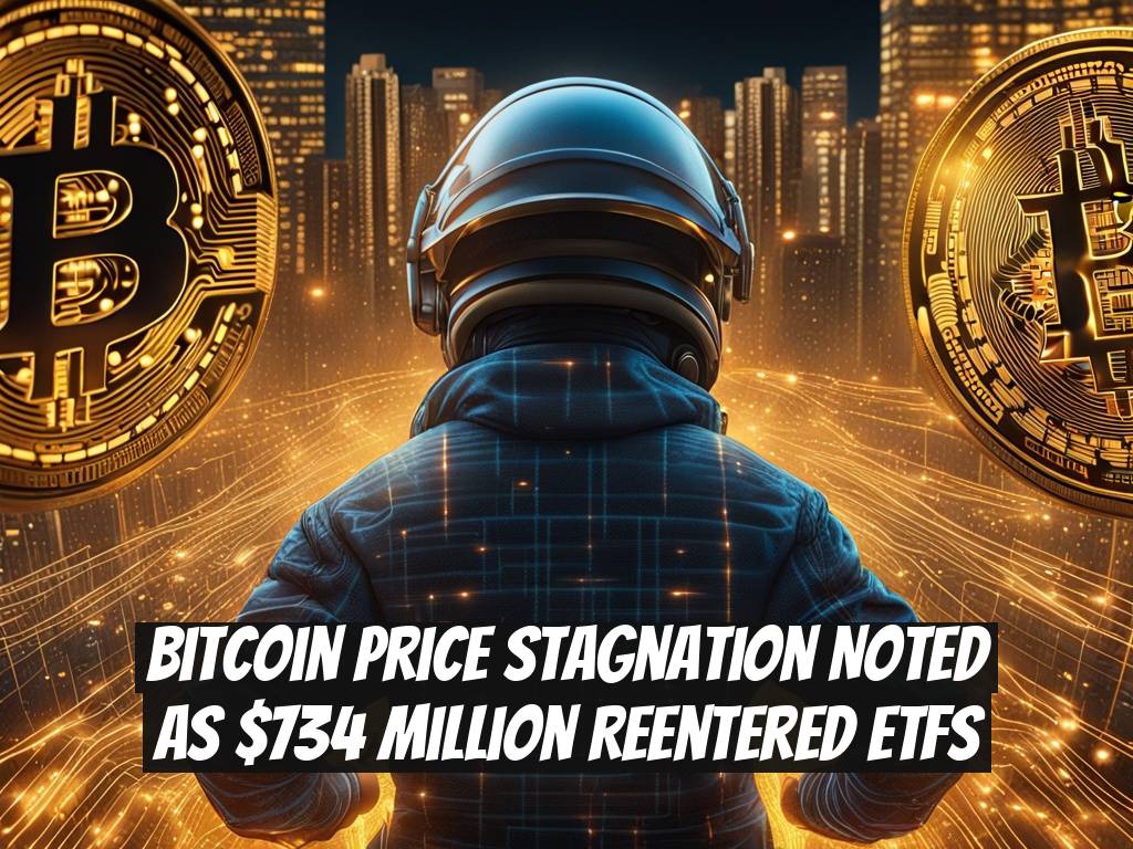 Bitcoin Price Stagnation Noted as $734 Million Reentered ETFs