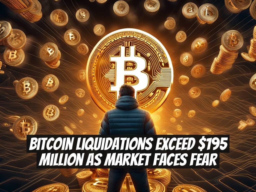 Bitcoin Liquidations Exceed $195 Million as Market Faces Fear
