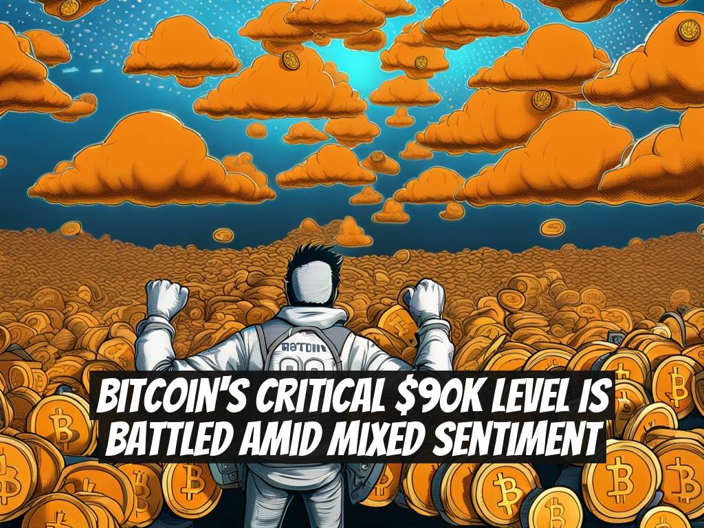 Bitcoin's Critical $90K Level is Battled Amid Mixed Sentiment