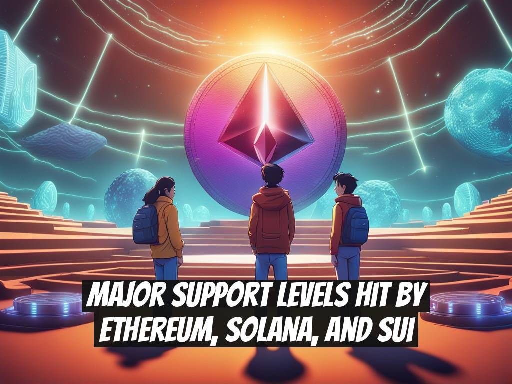 Major Support Levels Hit by Ethereum, Solana, and Sui