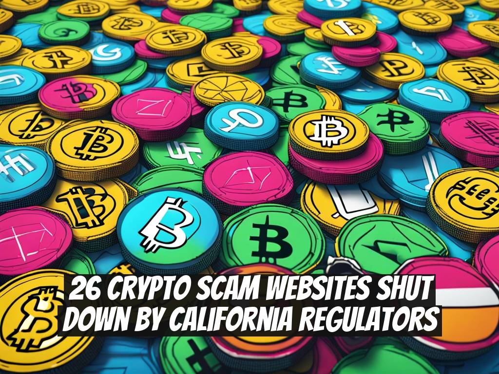26 Crypto Scam Websites Shut Down by California Regulators