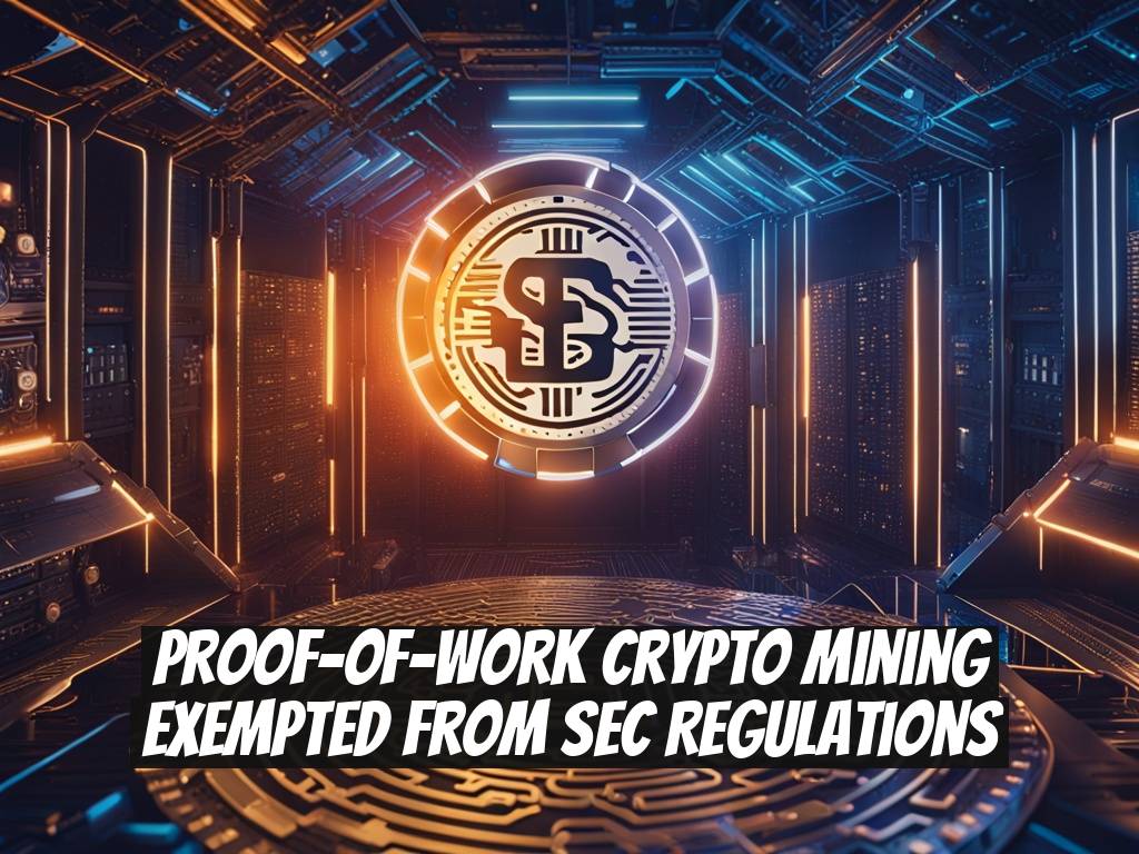 Proof-of-work Crypto Mining Exempted from SEC Regulations