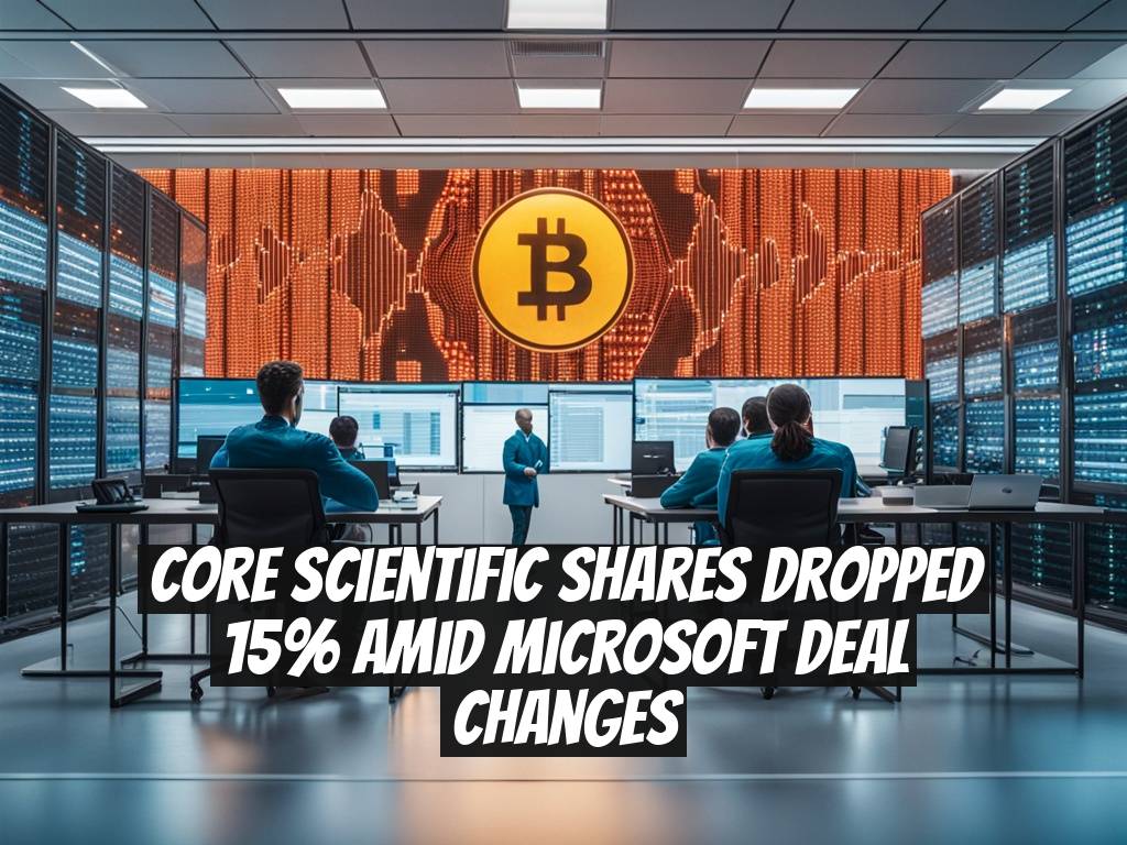 Core Scientific Shares Dropped 15% Amid Microsoft Deal Changes