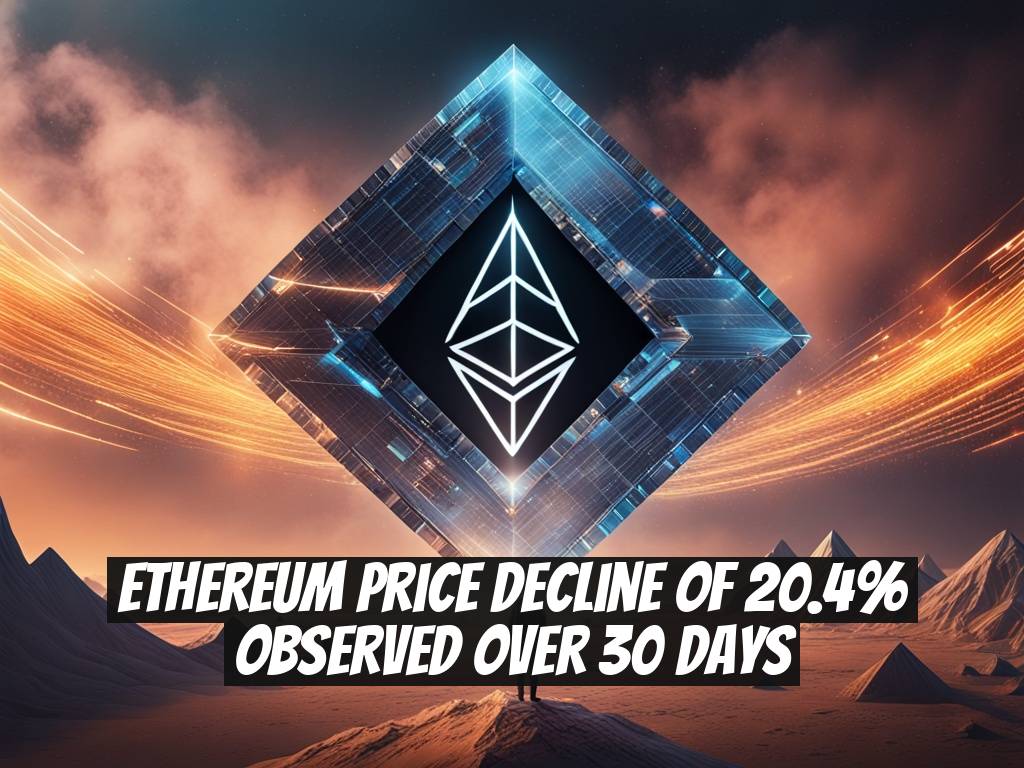 Ethereum Price Decline of 20.4% Observed Over 30 Days