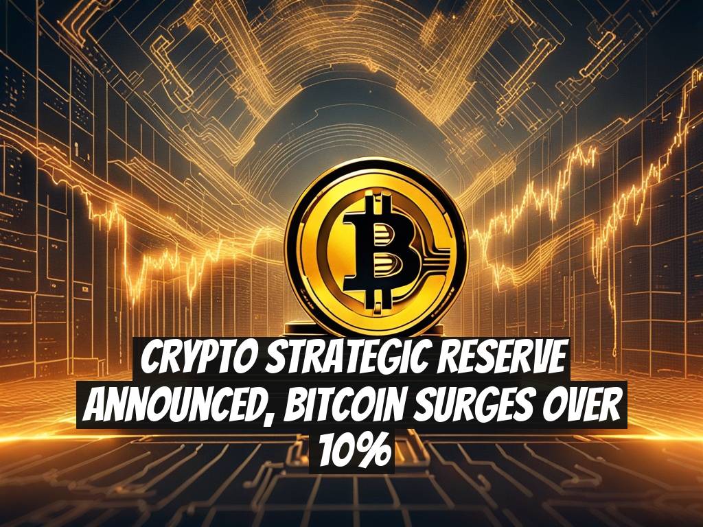 Crypto Strategic Reserve Announced, Bitcoin Surges Over 10%