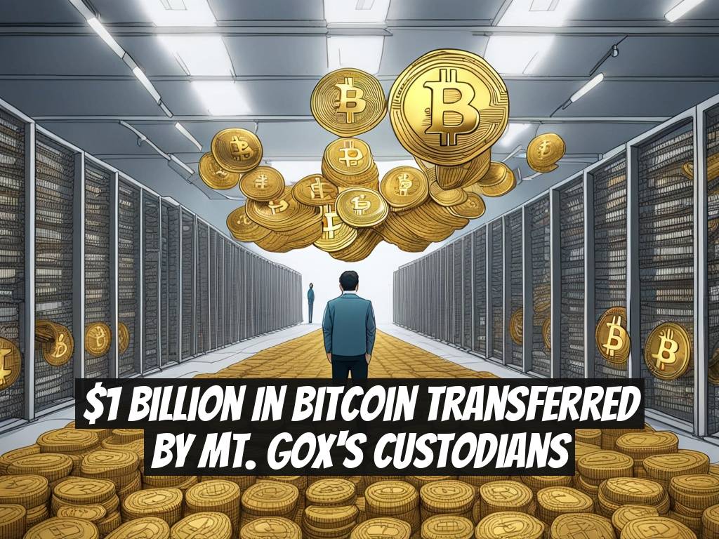 $1 Billion in Bitcoin Transferred by Mt. Gox's Custodians
