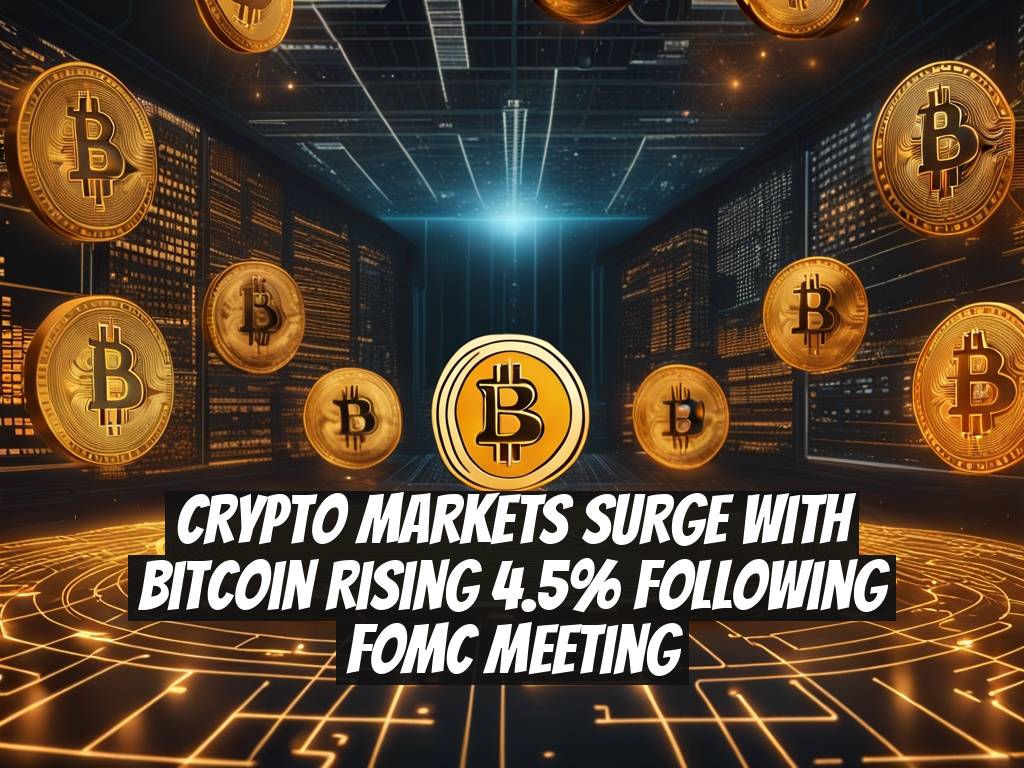 Crypto Markets Surge with Bitcoin Rising 4.5% Following FOMC Meeting